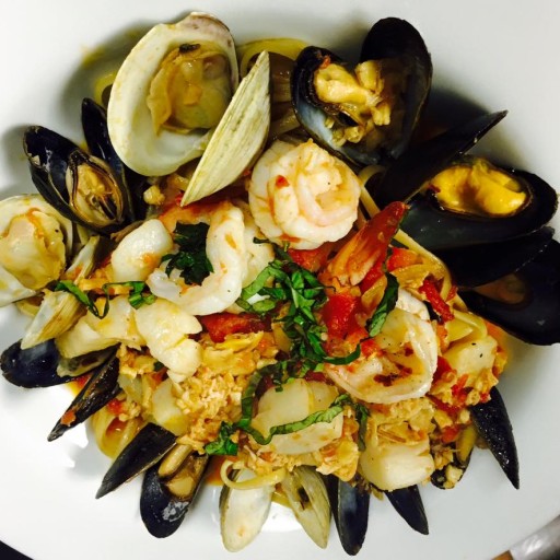 Italian seafood dish from Gusto Cucina Italiana in Cape Coral